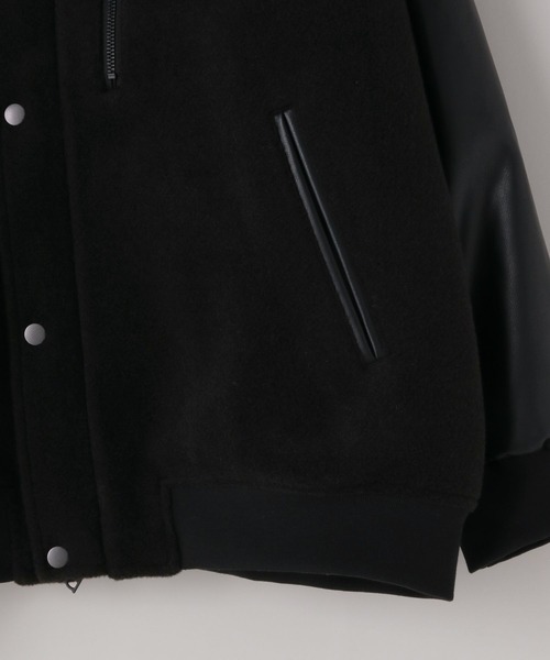 LOWRYS FARM（ローリーズファーム）の「【LFM(U)】ウーリーテックスタジャン　 494444（スタジャン・メンズ・ブラウン/ブラック・MEDIUM/LARGE）」の6枚目の写真