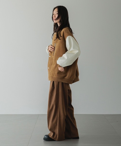 LOWRYS FARM（ローリーズファーム）の「【LFM(U)】ウーリーテックスタジャン　 494444（スタジャン・メンズ・ブラウン/ブラック・MEDIUM/LARGE）」の17枚目の写真