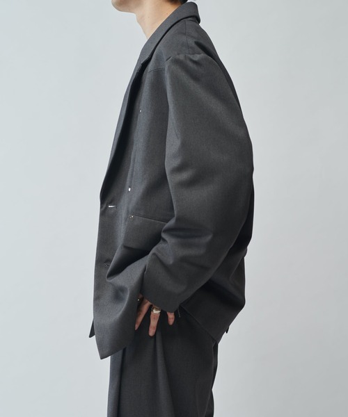 Lui's(ルイス)の「【SURJENT】 ZIPジャケット(テーラードジャケット・メンズ・グレー/ブラック・2/1)」の3枚目の写真
