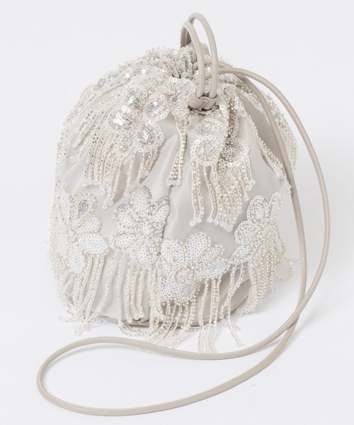 MAISON SPECIAL（メゾンスペシャル）の「Multi Fabric Drawstring Bag/マルチファブリックドローストリングバッグ（ハンドバッグ・レディース・ホワイト/ライム/ブラック・FREE）」の12枚目の写真