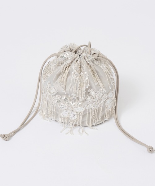MAISON SPECIAL（メゾンスペシャル）の「Multi Fabric Drawstring Bag/マルチファブリックドローストリングバッグ（ハンドバッグ・レディース・ホワイト/ライム/ブラック・FREE）」の13枚目の写真