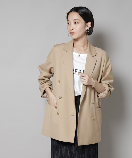 ODORANTES/ダブルブレストハーフコート nano・universe 楽天市場】ODORANTES／ダブルブレストハーフコート／ナノ