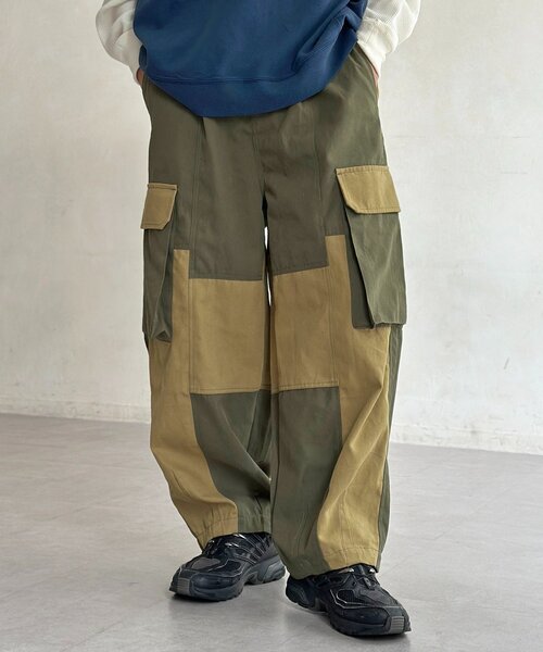 CPCM（シーピーシーエム）の「カーブカーゴパンツ（その他パンツ・レディース・グリーン/ブラック系その他/グリーン系その他/ブラック・MEDIUM/TM/PM）」の4枚目の写真