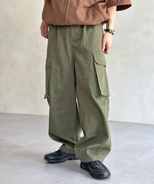 CPCM（シーピーシーエム）の「カーブカーゴパンツ（その他パンツ・レディース・グリーン/ブラック系その他/グリーン系その他/ブラック・MEDIUM/TM/PM）」の5枚目の写真