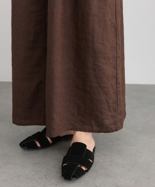 PUAL CE CIN（ピュアルセシン）の「リネンワンピース（ワンピース・レディース・ブラック/ダークブラウン・FREE）」の17枚目の写真