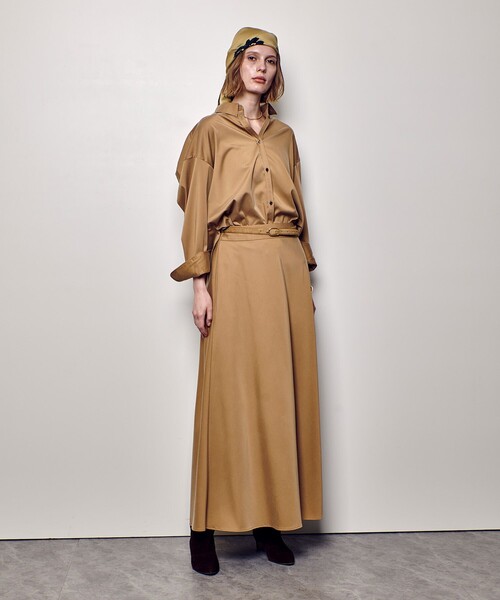 allureville(アルアバイル)の「フィブリルカシュクールシャツ(シャツ/ブラウス・レディース・ベージュ/ネイビー/カーキ・2)」の9枚目の写真