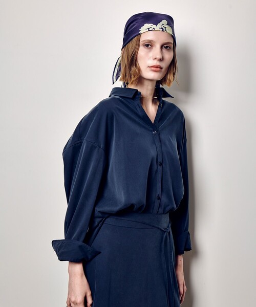 allureville(アルアバイル)の「フィブリルカシュクールシャツ(シャツ/ブラウス・レディース・ベージュ/ネイビー/カーキ・2)」の11枚目の写真