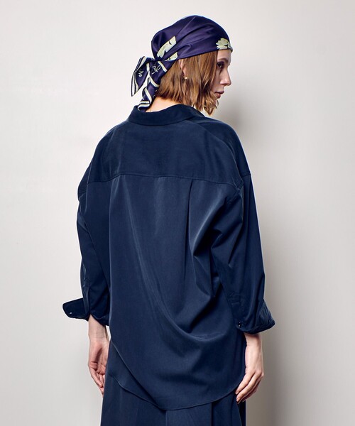 allureville(アルアバイル)の「フィブリルカシュクールシャツ(シャツ/ブラウス・レディース・ベージュ/ネイビー/カーキ・2)」の13枚目の写真