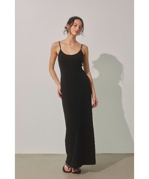 Wellness Rib Dress /パッドinリブワンピース（ワンピース