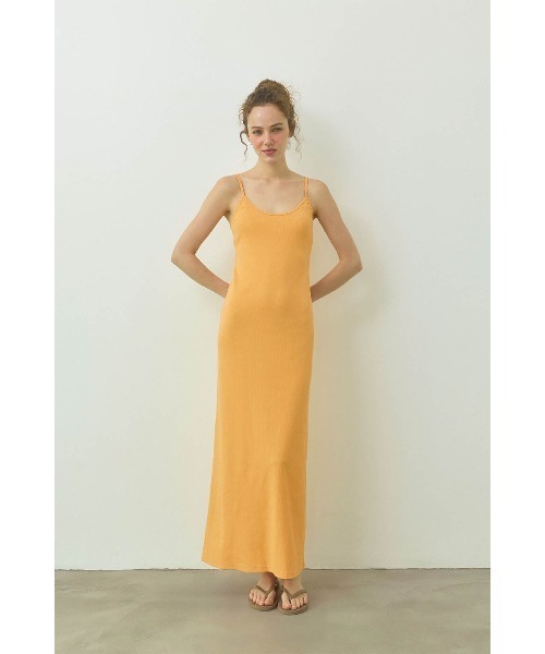 Alexia stam リブワンピース Rib Dress /パッドinリブワンピース（ワンピース）｜ALEXIA STAM