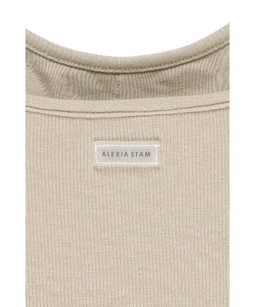 ALEXIA STAM(アリシアスタン)の「Rib Dress /パッドinリブワンピース(ワンピース・レディース・オレンジ/ブラック/グレー・M/S/L)」の19枚目の写真