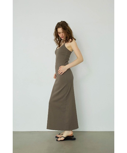 ALEXIA STAM(アリシアスタン)の「Rib Dress /パッドinリブワンピース(ワンピース・レディース・オレンジ/ブラック/グレー・M/S/L)」の13枚目の写真