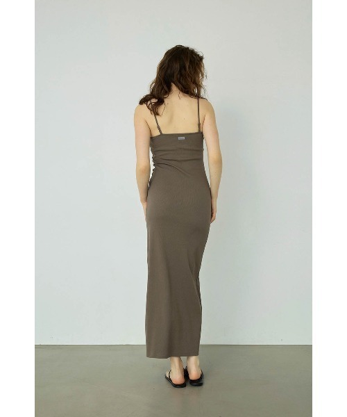 ALEXIA STAM(アリシアスタン)の「Rib Dress /パッドinリブワンピース(ワンピース・レディース・オレンジ/ブラック/グレー・M/S/L)」の14枚目の写真