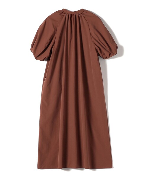 現行品 シップス SHIPS RENU ソフト タイプライター ワンピース 手洗い可能〉RENU ソフト タイプライター ギャザー ワンピース