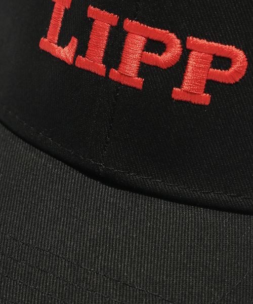 EDIFICE(エディフィス)の「GIFT SHOP (ギフトショップ) LIPP Signature CAP(キャップ・メンズ・ブラック・FREE)」の2枚目の写真