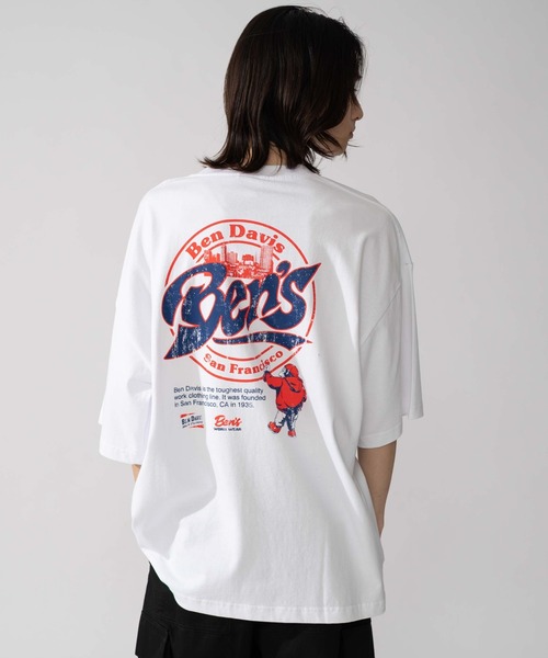BEN DAVIS(ベンデイビス)の「∴WEGO/BENDAVIS別注サークルロゴグラフィックT(Tシャツ/カットソー・メンズ・ブラック/ホワイト・LARGE/MEDIUM/SMALL)」の1枚目の写真