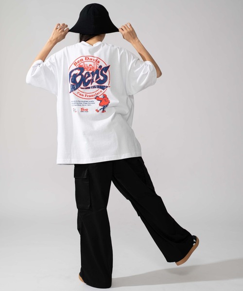 BEN DAVIS(ベンデイビス)の「∴WEGO/BENDAVIS別注サークルロゴグラフィックT(Tシャツ/カットソー・メンズ・ブラック/ホワイト・LARGE/MEDIUM/SMALL)」の4枚目の写真
