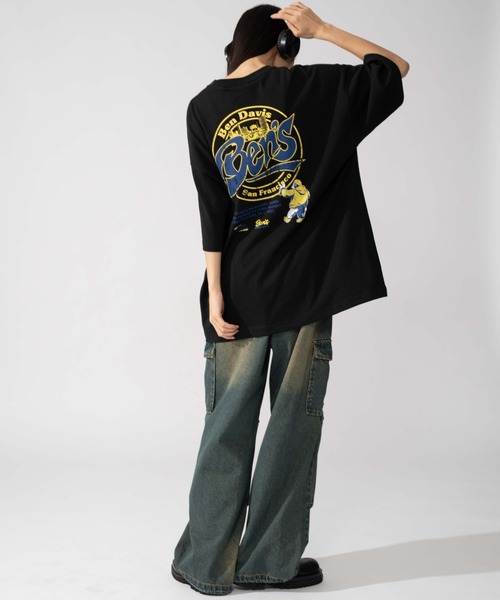 BEN DAVIS(ベンデイビス)の「∴WEGO/BENDAVIS別注サークルロゴグラフィックT(Tシャツ/カットソー・メンズ・ブラック/ホワイト・LARGE/MEDIUM/SMALL)」の6枚目の写真
