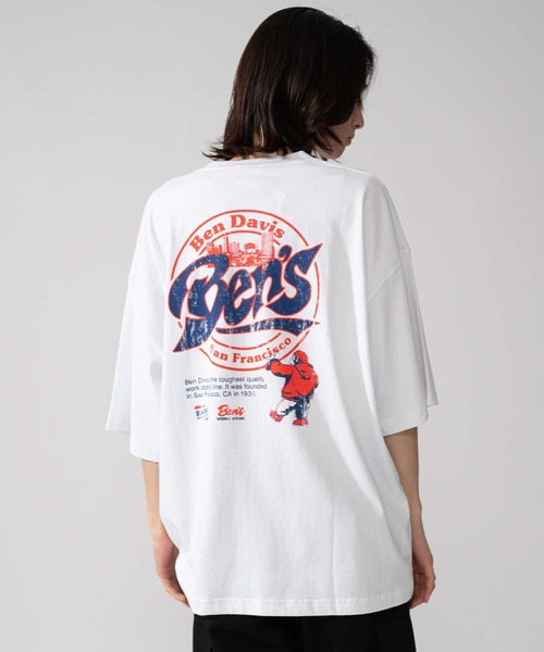 BEN DAVIS(ベンデイビス)の「∴WEGO/BENDAVIS別注サークルロゴグラフィックT(Tシャツ/カットソー・メンズ・ブラック/ホワイト・LARGE/MEDIUM/SMALL)」の7枚目の写真