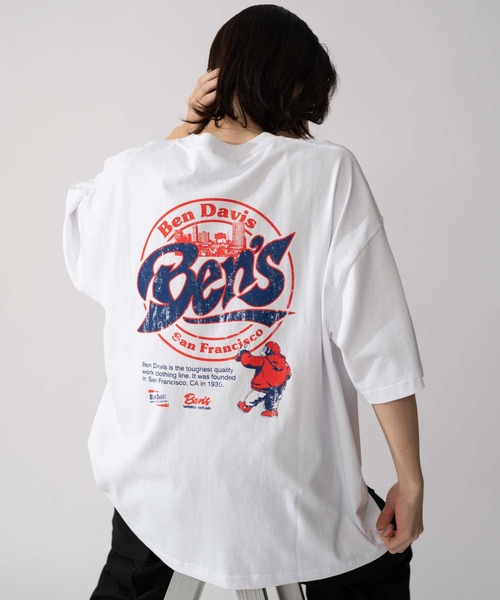 BEN DAVIS(ベンデイビス)の「∴WEGO/BENDAVIS別注サークルロゴグラフィックT(Tシャツ/カットソー・メンズ・ブラック/ホワイト・LARGE/MEDIUM/SMALL)」の9枚目の写真