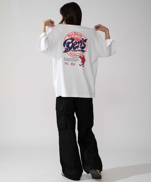 BEN DAVIS(ベンデイビス)の「∴WEGO/BENDAVIS別注サークルロゴグラフィックT(Tシャツ/カットソー・メンズ・ブラック/ホワイト・LARGE/MEDIUM/SMALL)」の10枚目の写真