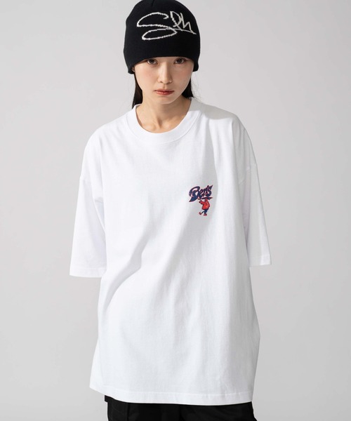 BEN DAVIS(ベンデイビス)の「∴WEGO/BENDAVIS別注サークルロゴグラフィックT(Tシャツ/カットソー・メンズ・ブラック/ホワイト・LARGE/MEDIUM/SMALL)」の11枚目の写真