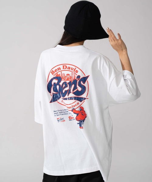BEN DAVIS(ベンデイビス)の「∴WEGO/BENDAVIS別注サークルロゴグラフィックT(Tシャツ/カットソー・メンズ・ブラック/ホワイト・LARGE/MEDIUM/SMALL)」の12枚目の写真