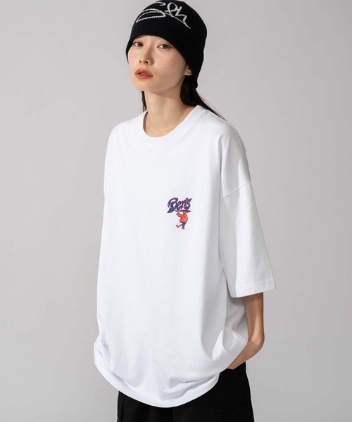 BEN DAVIS(ベンデイビス)の「∴WEGO/BENDAVIS別注サークルロゴグラフィックT(Tシャツ/カットソー・メンズ・ブラック/ホワイト・LARGE/MEDIUM/SMALL)」の13枚目の写真