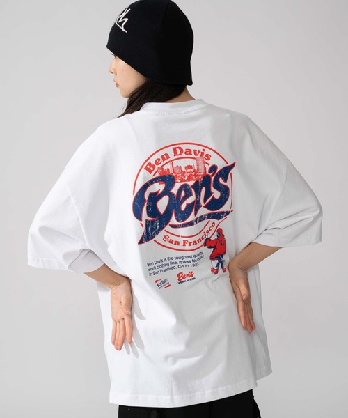 BEN DAVIS(ベンデイビス)の「∴WEGO/BENDAVIS別注サークルロゴグラフィックT(Tシャツ/カットソー・メンズ・ブラック/ホワイト・LARGE/MEDIUM/SMALL)」の14枚目の写真