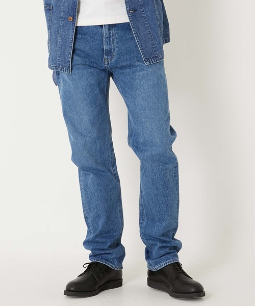 BLUE BLUE（ブルーブルー）の「PP01 セルビッチデニム フェード スリムストレートジーンズ（デニムパンツ・メンズ・ブルー・28/29/30/31/32/33/36/34）」の2枚目の写真