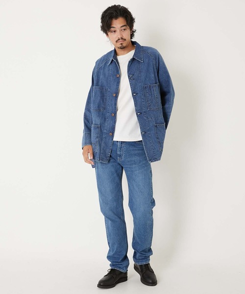 BLUE BLUE（ブルーブルー）の「PP01 セルビッチデニム フェード スリムストレートジーンズ（デニムパンツ・メンズ・ブルー・28/29/30/31/32/33/36/34）」の9枚目の写真
