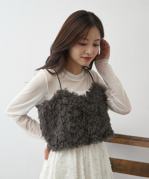 セール】【MAGASIN DE MODE Chou Chou】モコモコ フェイクファー