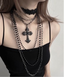 匿名配送♡　BIZARRE　ケルビム クロス　ネックレス　希少 コメ兵｜4゜C クロス ダイヤモンド ネックレス｜4゜C