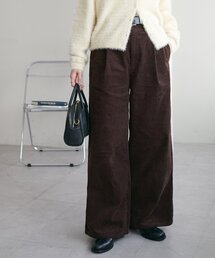 【WEB限定】コーデュロイワイドパンツ