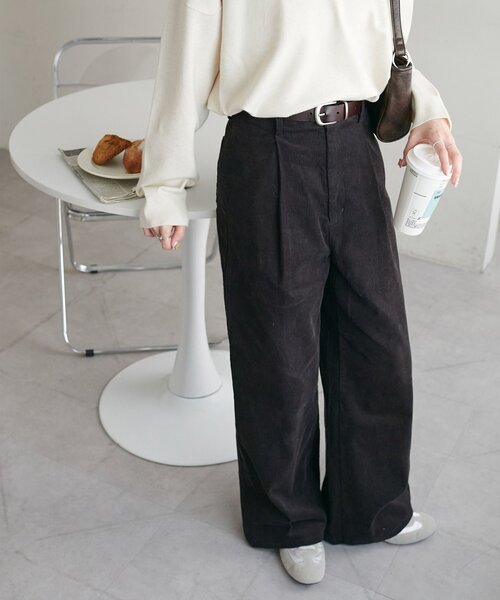 セール】コーデュロイワイドパンツ（その他パンツ）｜DISCOAT（ディス