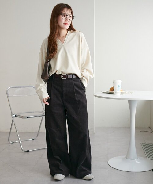 コーデュロイワイドパンツ（その他パンツ）｜DISCOAT（ディスコート
