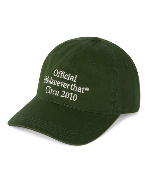 thisisneverthat（ディスイズネバーザット）の「Times Cap（キャップ・メンズ・ホワイト×ピンク/グリーン/ライトグリーン/チャコール/ブラック・FREE）」の4枚目の写真