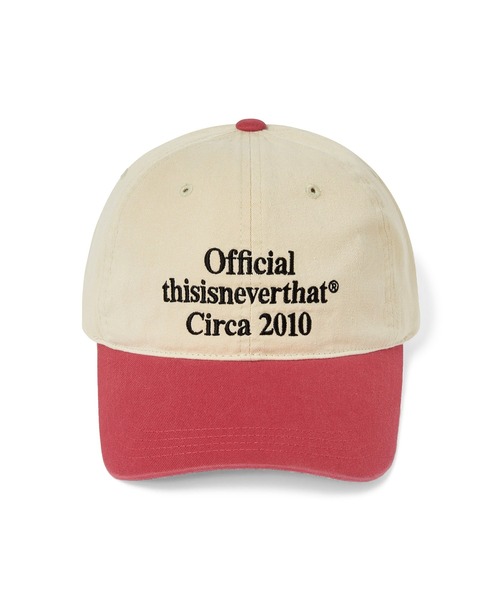 thisisneverthat（ディスイズネバーザット）の「Times Cap（キャップ・メンズ・ホワイト×ピンク/グリーン/ライトグリーン/チャコール/ブラック・FREE）」の6枚目の写真