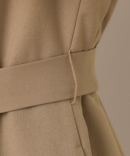 couture brooch（クチュールブローチ）の「【帯電防止・通勤】ハートネック フレアージャンスカ（ワンピース・レディース・ブラウン系/ダークグレー/ネイビー・42/40/36/38）」の6枚目の写真