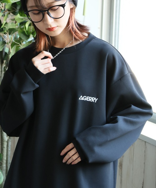 GERRY（ジェリー）の「【GERRY/ジェリー】ダンボールニット バックプリント クルーネックスウェット（スウェット・メンズ・ホワイト/ブラック/グレイッシュベージュ/ブルー・M/L/LL）」の3枚目の写真