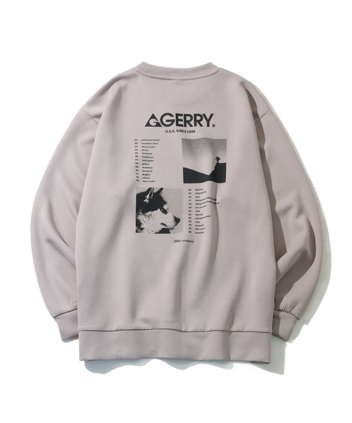 GERRY（ジェリー）の「【GERRY/ジェリー】ダンボールニット バックプリント クルーネックスウェット（スウェット・メンズ・ホワイト/ブラック/グレイッシュベージュ/ブルー・M/L/LL）」の11枚目の写真