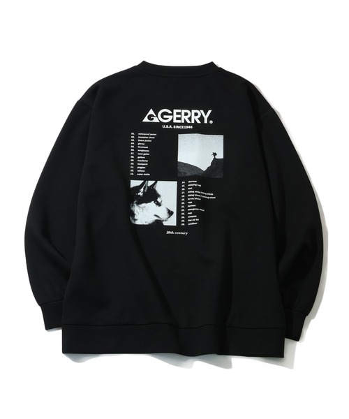 GERRY（ジェリー）の「【GERRY/ジェリー】ダンボールニット バックプリント クルーネックスウェット（スウェット・メンズ・ホワイト/ブラック/グレイッシュベージュ/ブルー・M/L/LL）」の9枚目の写真