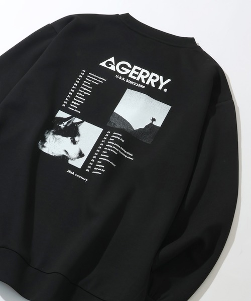 GERRY（ジェリー）の「【GERRY/ジェリー】ダンボールニット バックプリント クルーネックスウェット（スウェット・メンズ・ホワイト/ブラック/グレイッシュベージュ/ブルー・M/L/LL）」の17枚目の写真