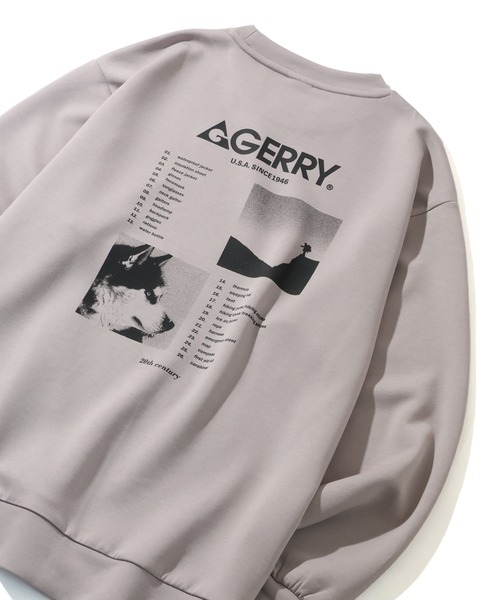 GERRY（ジェリー）の「【GERRY/ジェリー】ダンボールニット バックプリント クルーネックスウェット（スウェット・メンズ・ホワイト/ブラック/グレイッシュベージュ/ブルー・M/L/LL）」の21枚目の写真