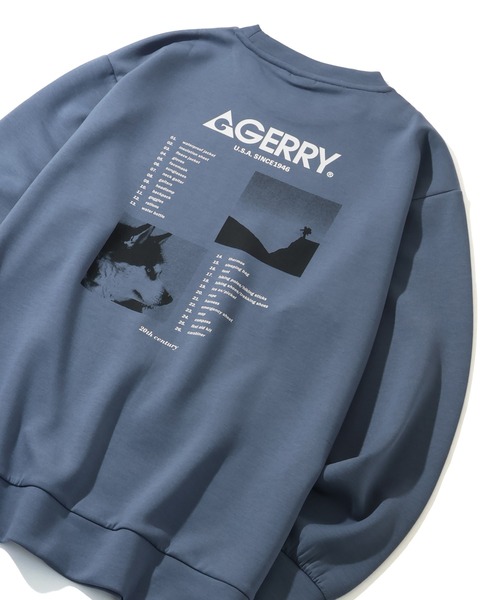 GERRY（ジェリー）の「【GERRY/ジェリー】ダンボールニット バックプリント クルーネックスウェット（スウェット・メンズ・ホワイト/ブラック/グレイッシュベージュ/ブルー・M/L/LL）」の19枚目の写真