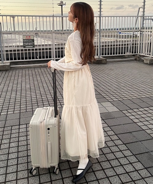 チュールティアードキャミワンピース（ワンピース）｜napinna maison