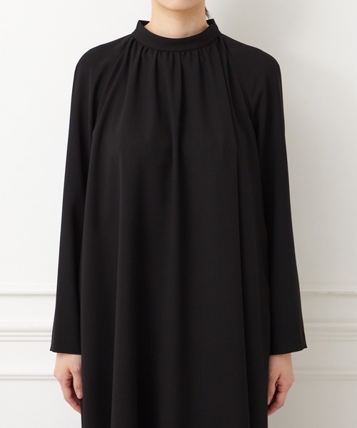 AIMER（エメ）の「【喪服・礼服】ウォッシャブル ラグランスリーブテントラインブラックワンピース（ワンピース・レディース・ブラック・LARGE/MEDIUM/SMALL）」の9枚目の写真