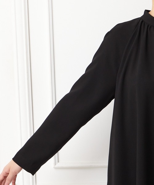 AIMER（エメ）の「【喪服・礼服】ウォッシャブル ラグランスリーブテントラインブラックワンピース（ワンピース・レディース・ブラック・LARGE/MEDIUM/SMALL）」の11枚目の写真