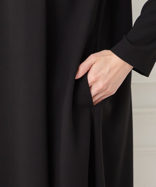 AIMER（エメ）の「【喪服・礼服】ウォッシャブル ラグランスリーブテントラインブラックワンピース（ワンピース・レディース・ブラック・LARGE/MEDIUM/SMALL）」の15枚目の写真