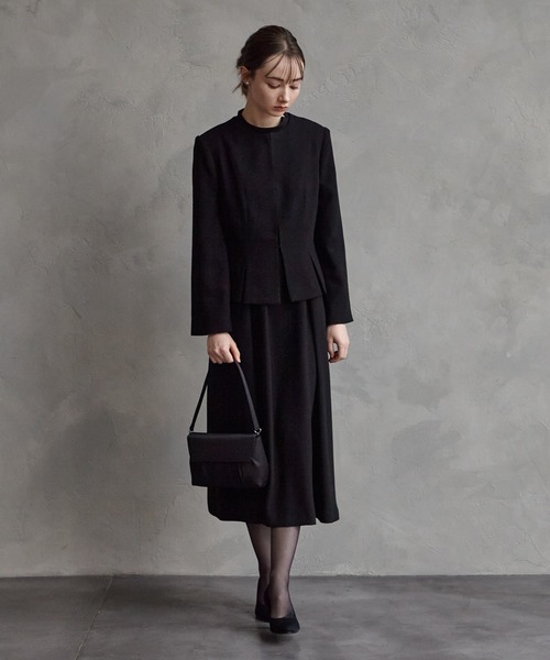 AIMER（エメ）の「【喪服・礼服】ウォッシャブル ラグランスリーブテントラインブラックワンピース（ワンピース・レディース・ブラック・LARGE/MEDIUM/SMALL）」の19枚目の写真